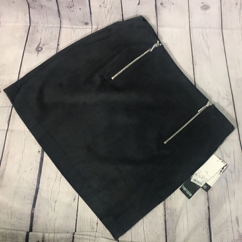 Kensie Faux Suede Skirt 